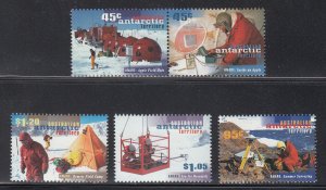 Australian Antarctic Territory Scott #L102-L106 MNH