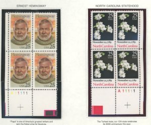 U.S. #MINT BLOCK SETS/MIXED CONDITION 