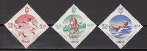 LEBANON- LIBAN MNH SC# CB12-CB14 OLYMPIC GAMES ISSUED 1961 SEMI POSTAL