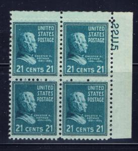 U.S. 826 NH Plate Block
