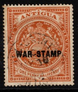 ANTIGUA SG54 1918 1½d ORANGE FINE USED