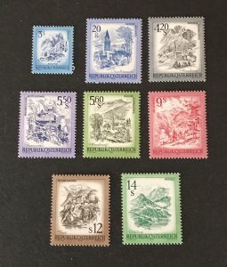 Austria 1978-83, #1100-09, MNH, SCV $13.45