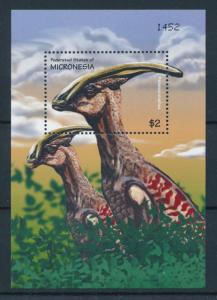 [72264] Micronesia 2001 Pre-Historic Exctinct Animals Dinosaurs Sheet MNH