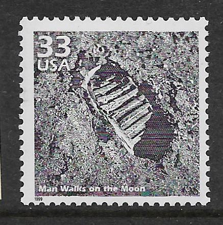 UNITED STATES, 3188C, MNH, MAN WALKS ON THE MOON