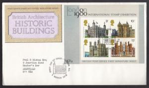 GB UK 1978 & 1980 FDC Covers London Exhibition Hill Buildings 30 Items #CB475