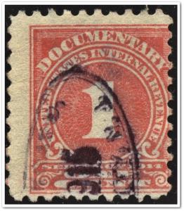 R196 1¢ Documentary Stamp (1914) Used