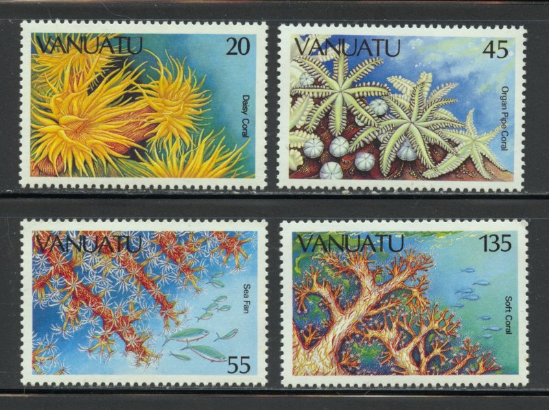 Vanuatu Scott 426-29 MNHOG - 1986 Native Corals Set - SCV $8.45