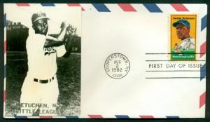 JACKIE ROBINSON FDC Real Photo affixed stamped Metuchen NJ Little League