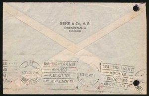 GERMANY LZ 127 2nd GRAF ZEPPELIN JUNE 3, 1933 SOUTH AMERICA