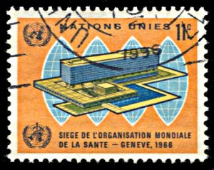 United Nations 157, used, World Health Organization Headquarters