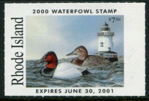 RI-12 US $7.50 Rhode Island Waterfowl Stamp, MNH