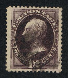 AFFORDABLE GENUINE SCOTT #162 F-VF USED 1873 BLACKISH VIOLET 12¢ CBNC ISSUE