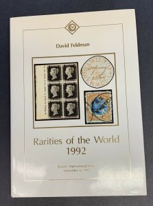 Rarities of the World 1992, David Feldman, Geneva, Nov. 6, 1992, Hardbound  