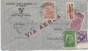 Brazil, 1934 Sao Paulo to Akron, OH Airmail (53787)