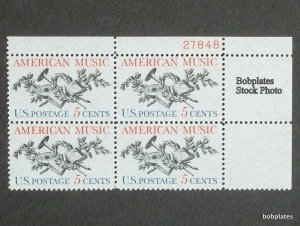 BOBPLATES #1252 American Music Plate Block MNH ~See Details for Position/#s