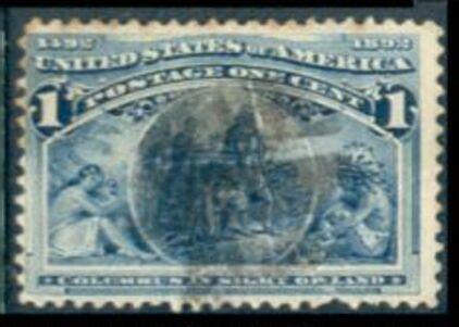 US Stamp #230 - Columbian - Columbus in Sight of Land