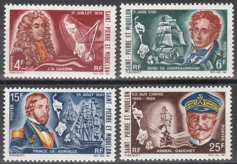 St Pierre & Miq #378-81 MNH  CV $35.50  (A9619)