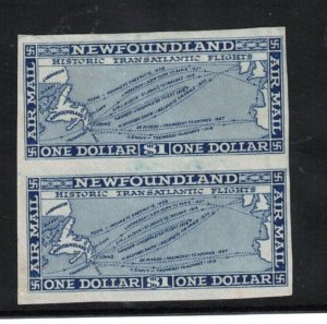 Newfoundland #C11e Very Fine Mint Original Gum Hinged Imperf Watermarked Pair