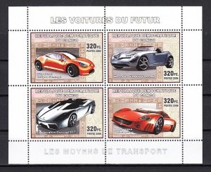 Congo Dem., Mi cat. 2006 issue. Sport Cars on a s/sheet..