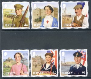 Jersey  2014 Great War Set SG1853/1858 Unmounted Mint