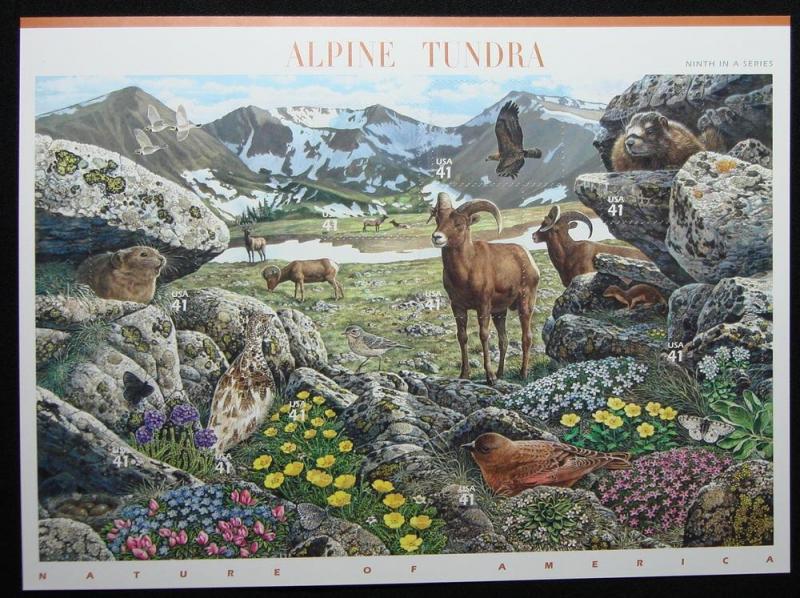 US #4198 MNH Sheet of 10, Alpine Tundra, SCV $9.00