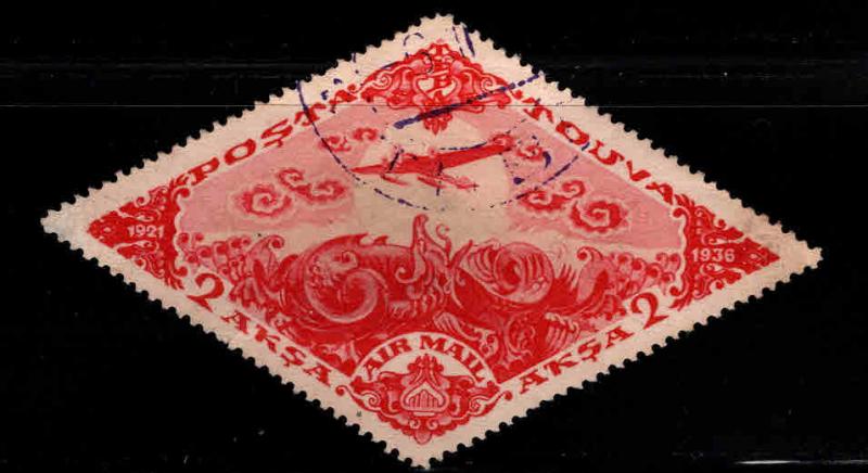 Tannu Tuva Scott C17 Used airmail Major Thin 1936