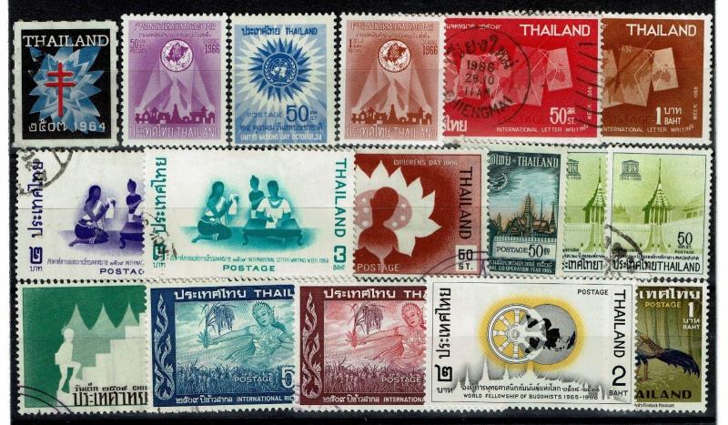 Thailand 17 Used and Mint Stamps, some faults - C285