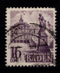 Germany [French Zone] Baden 1948 Value in ‘DPF’, 16pf [Used]