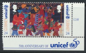 Guernsey  SG 690a  SC# 562 MNH Christmas UNICEF  - 1995  see scan      