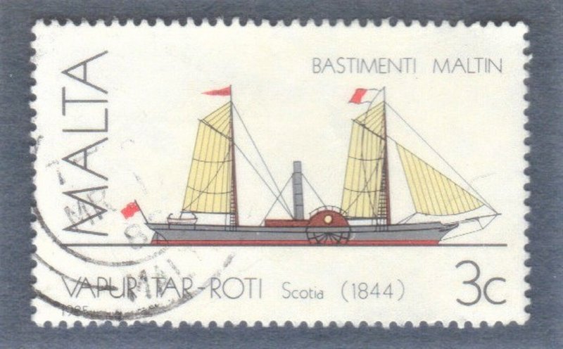 MALTA SCOTT #670 USED  3c 1985