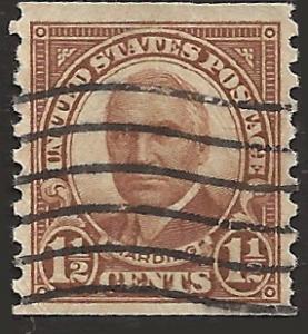 # 686 Used Brown Warren G. Harding