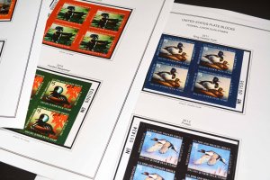 COLOR PRINTED US JUNIOR DUCK STAMPS 1992-2020 STAMP ALBUM PAGES (21 ill. pages)