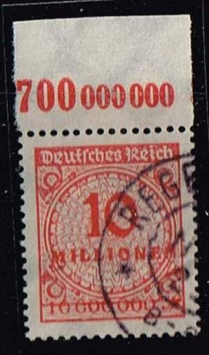 Germany 1923,Sc.#286 used with Margin A.cv.€30