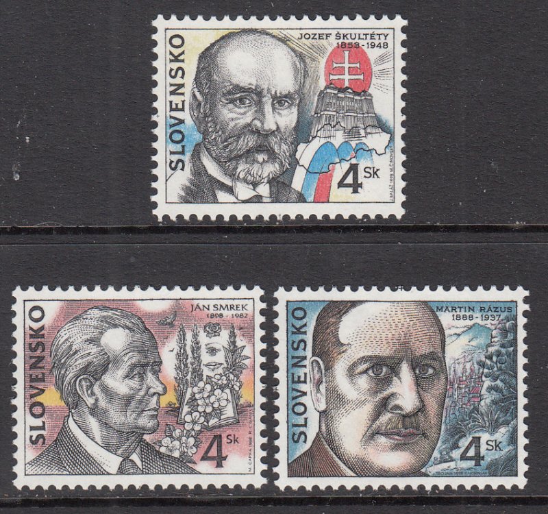 Slovakia 293-295 MNH VF