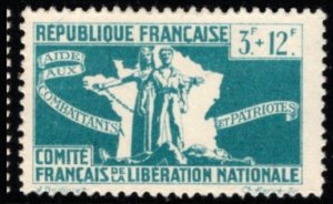 1943 France Cinderella French Committee of National Liberation Charity Set/5 MNH