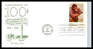 US 1530-1537 UPU Artmaster Set of Eight U/A FDC