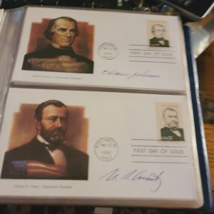 USA The Presidents of the US first day issue complete set with binder