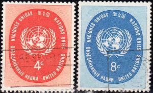 UN #63-64  Used