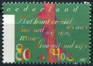 Netherlands Sc#B700 MNH, 80c+40c multi, Summer Stamps 1997: The Elderly and t...