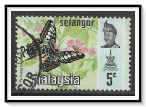 Selangor #130b Sultan & Butterflies Used