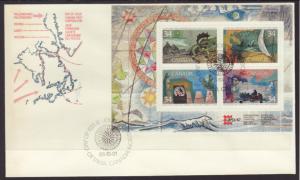 Canada 1107b Explorers 1986 U/A FDC