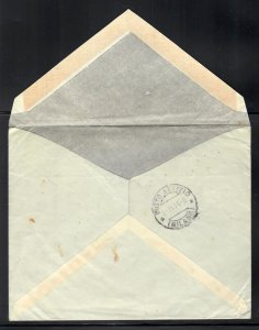 Tripoli Lybia Italy 1914 Jewish Judaica Hebrew cover V di M HANNUNA - חיים חנונה