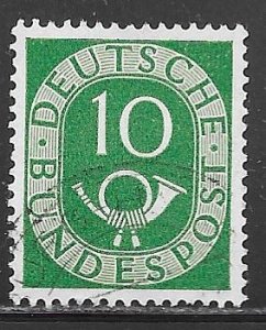 Germany 675: 10pf Numeral and Posthorn, used, F-VF