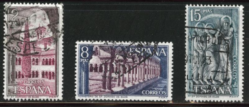 SPAIN Scott 1786-1788, Used St. Domingo Monastery 1973