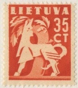 LITHUANIA #322, MINT NH ON 102 CARD - 1940 - LITH059