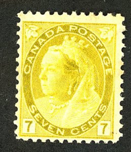 Canada #81 MINT OG HR Large Crease