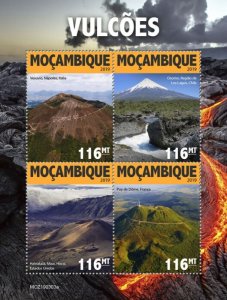 MOZAMBIQUE - 2019 - Volcanoes - Perf 4v Sheet - Mint Never Hinged