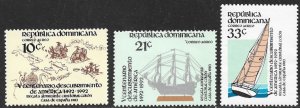 DOMINICAN REPUBLIC 1983 COLUMBUS DISCOVERY AMERICA Airmail Set Sc C388-C390 MNH