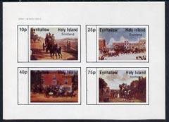 Eynhallow 1982 Paintings of Mail Coaches imperf  set of 4...