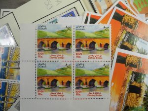 PERSIA, Fantastic assortment of Stamps in glassines, mounted on cut pages